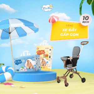 [Mua 10 bịch] Tặng xe đẩy gấp gọn