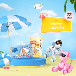 [Mua 12 bịch] Tặng robot chó/ mèo