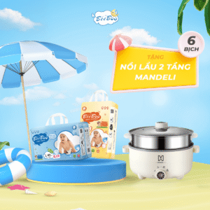 [Mua 6 bịch] Tặng nồi lẩu 2 tầng Mandeli